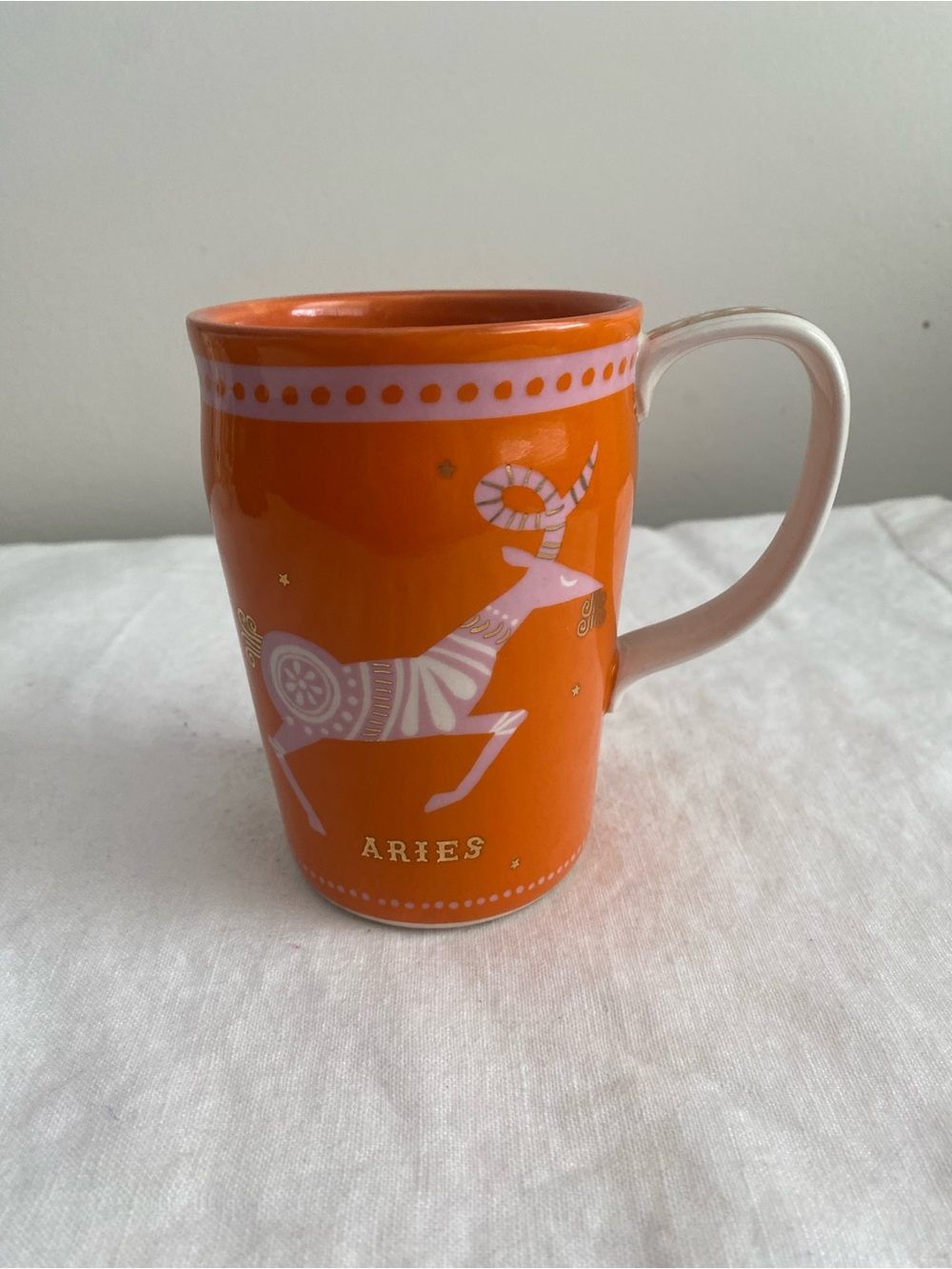 Anthropologie Aries Zodiac mug